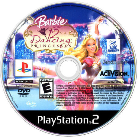 Barbie in The 12 Dancing Princesses (Disc Only) | PS2