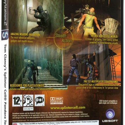 Tom Clancy's Splinter Cell: Pandora Tomorrow (Printed Cover) | PS2