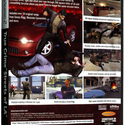 True Crime: Streets of LA (Printed Cover - Platinum) | PS2