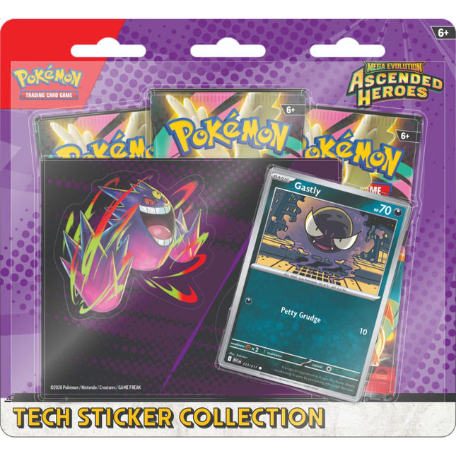 Pokemon | Mega Evolution | Ascended Heroes | Tech Sticker Collection (Ghastly)