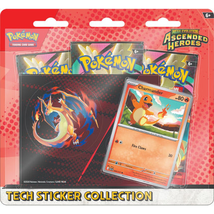 Pokemon | Mega Evolution | Ascended Heroes | Tech Sticker Collection (Charmander)
