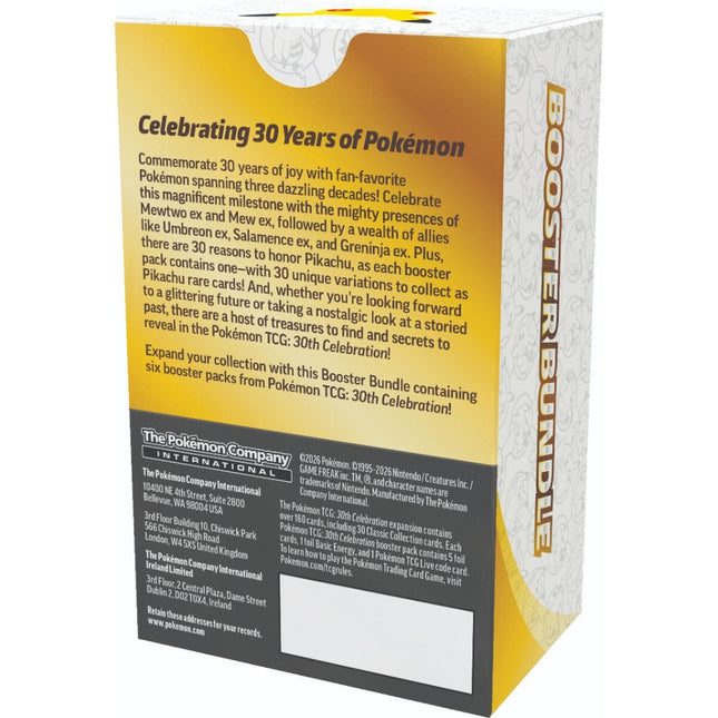 Pokemon | Mega Evolution | 30th Celebration | Booster Bundle