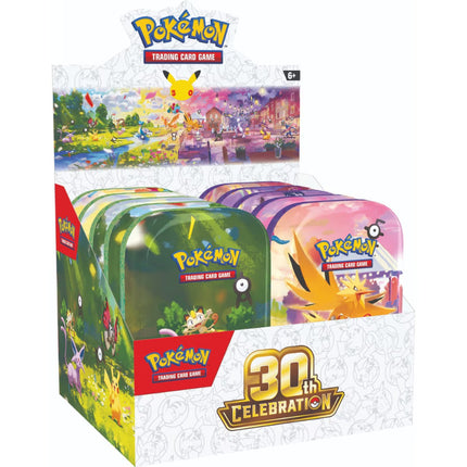Pokemon | Mega Evolution | 30th Celebration | Box of Mini Tins (10)