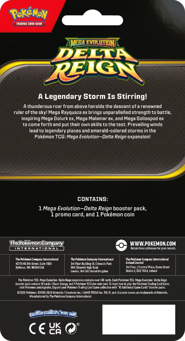 Pokemon | Mega Evolution | Delta Reign | Blister Pack