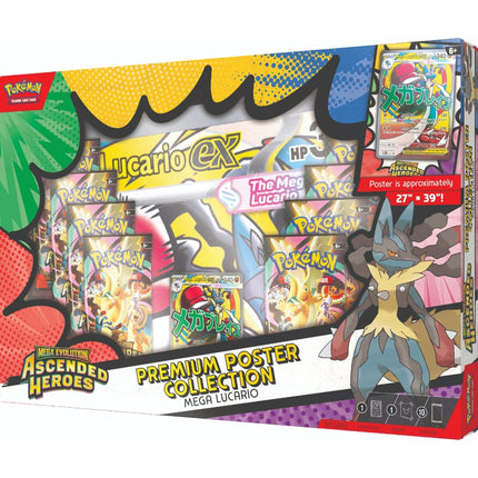 Pokemon | Mega Evolution | Ascended Heroes | Premium Poster Collection (Lucario EX)