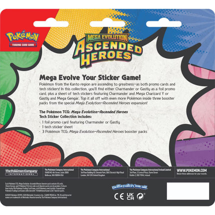 Pokemon | Mega Evolution | Ascended Heroes | Tech Sticker Collection (Charmander)