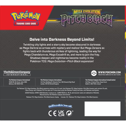 Pokemon | Mega Evolution | Pitch Black | Booster Box