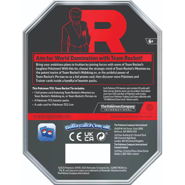 Pokemon | Scarlet & Violet | Destined Rivals | Team Rocket Tin - Persian ex