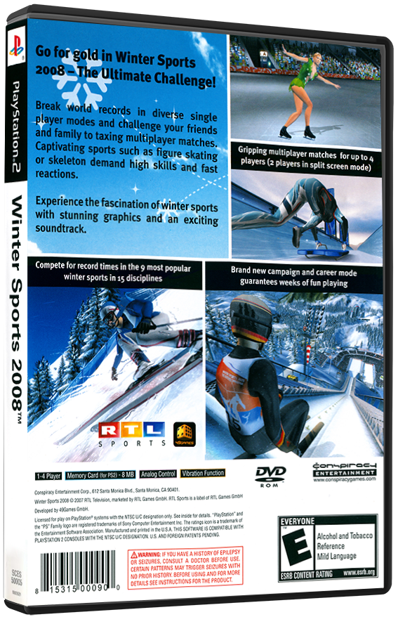Winter Sports: The Ultimate Challenge 2008 (Printed Cover) | PS2