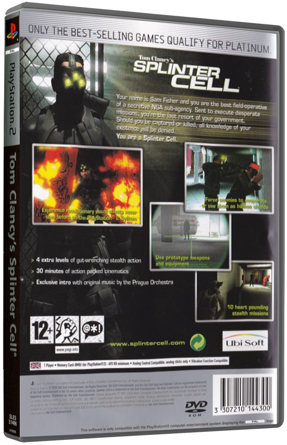 Tom Clancy's Splinter Cell (Platinum) | PS2