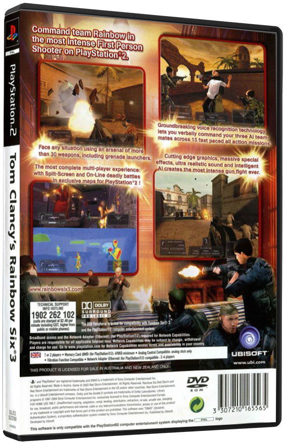Tom Clancy's Rainbow Six 3 (Printed Cover) | PS2