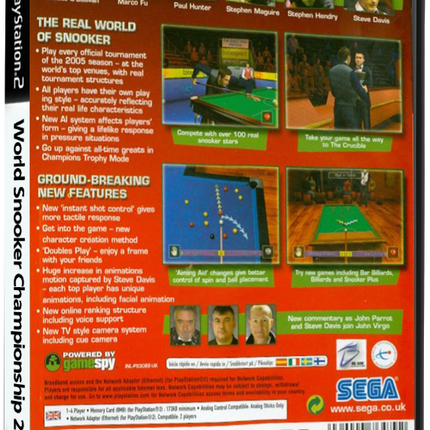 World Snooker Championship 2005 (Printed Cover) | PS2