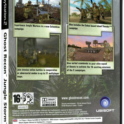 Tom Clancy's Ghost Recon: Jungle Storm (Printed Cover) | PS2