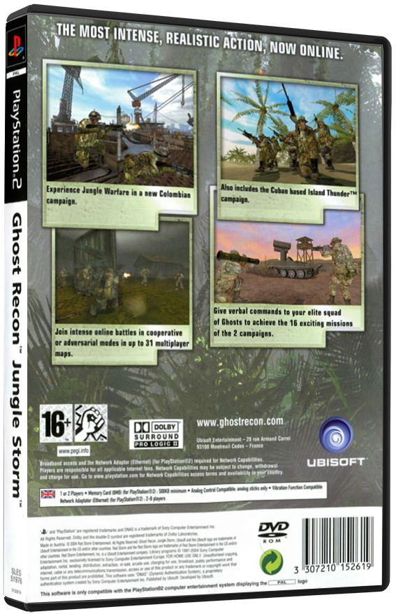 Tom Clancy's Ghost Recon: Jungle Storm (Printed Cover) | PS2