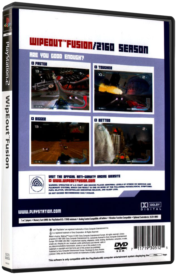 WipEout Fusion (Printed Cover) | PS2